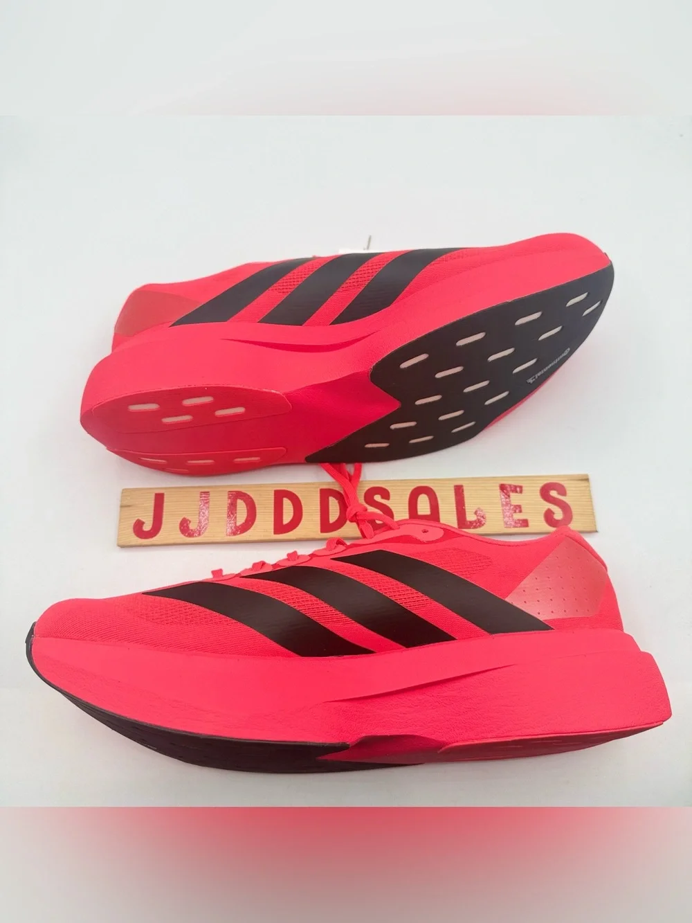 Adidas Adizero Evo SL Running Shoes Solar Red Black JS4492 Men’s Sz 13 NWT  New